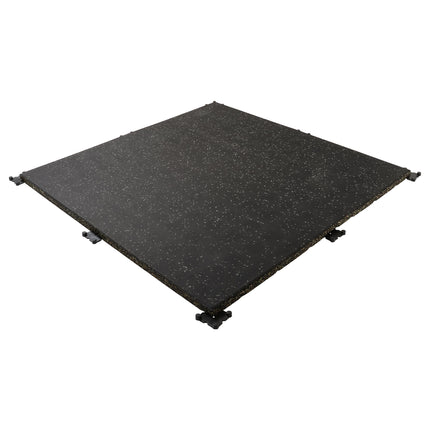 Gym Rubber Mat 100Cm X 100Cm Thickness 25Mm Gray