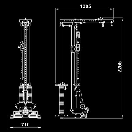 Selectorized Lat Pulldown &amp; Low Row Attachment for HRX/MPX-780