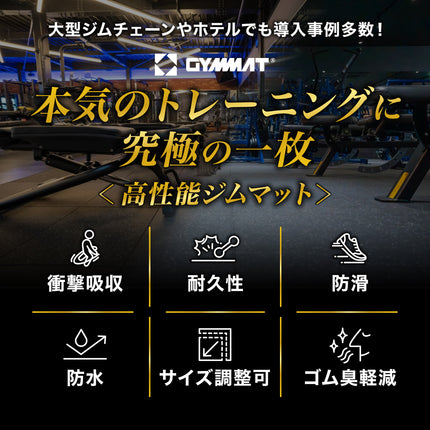 ジム用ゴムマット 50cm角 15mm